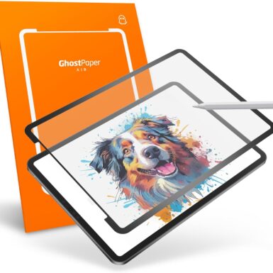 UPPERCASE GhostPaper Air Premium Detachable Paper Feel Writing Sketching Surface Screen Protector, Air-ttach Nano Suction Mounting, Compatible with iPad Pro 11" M5/M4 (2025 2024)