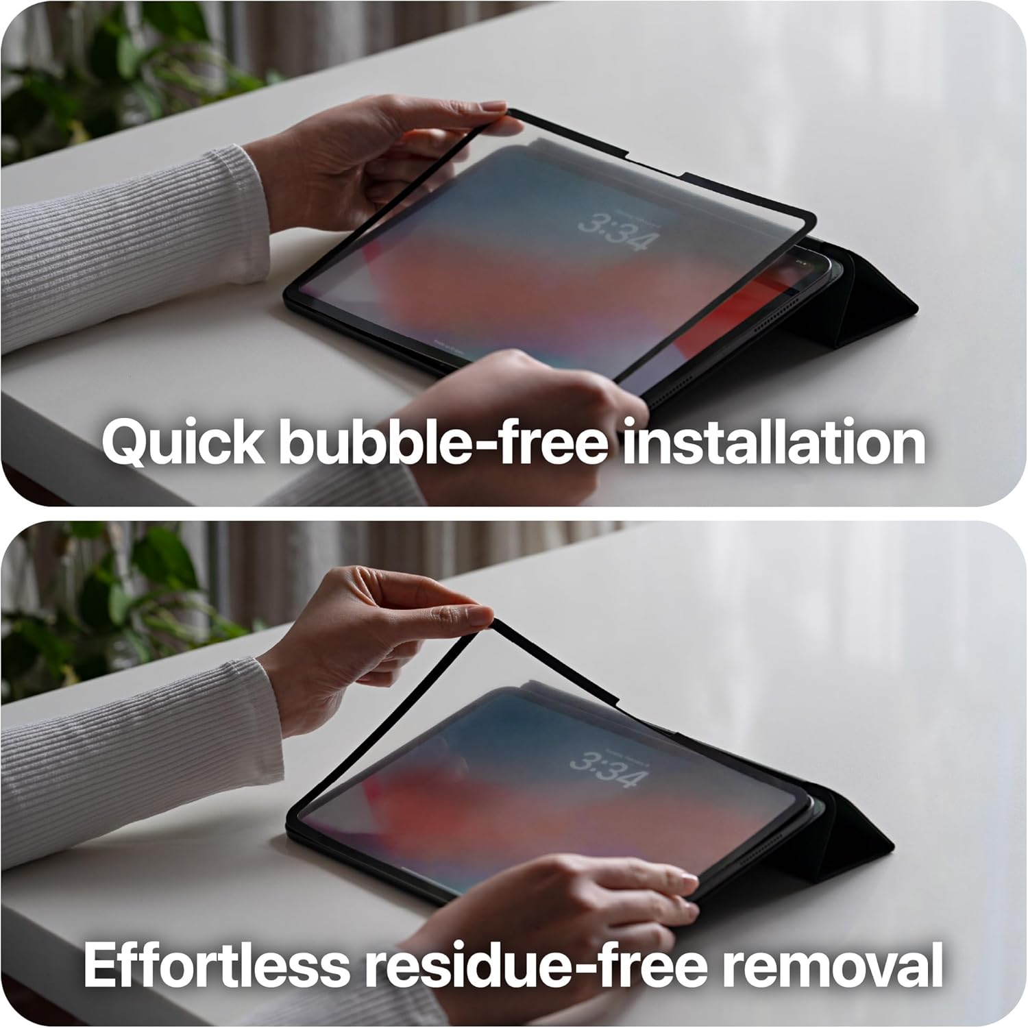UPPERCASE GhostPaper Air Premium Detachable Paper Feel Writing Sketching Surface Screen Protector, Air-ttach Nano Suction Mounting, Compatible with iPad Pro 11" M5/M4 (2025 2024) - Image 5