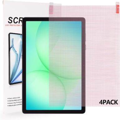 Hianjoo 4-Pack Cut to Fit Screen Protector [295mm×210mm] Universal Plastic Trimmable Screen Protector Sheets, Anti-scratch Cuttable PET Protective Film for Phone, GPS, Smart Watch, Tablet, Camera